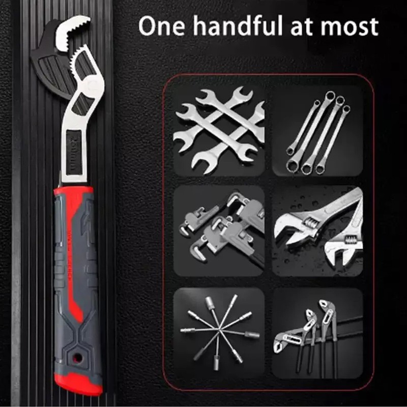 Multifunctional Self-Locking Pipe Wrench Tool, Hand Manual , Adjustable Wrench gallery