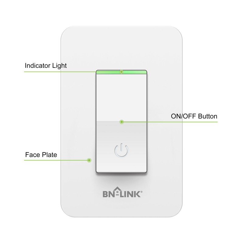 BN-LINK WIFI Smart In Wall Light Switch ON-OFF-ON works with Alexa/Google Home gallery