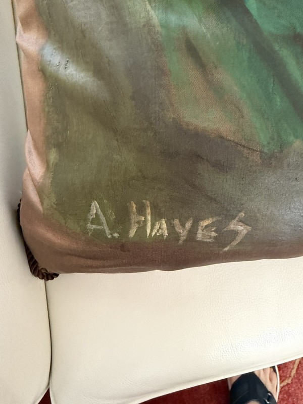 Hand Painted Silk Pillows (Two) gallery