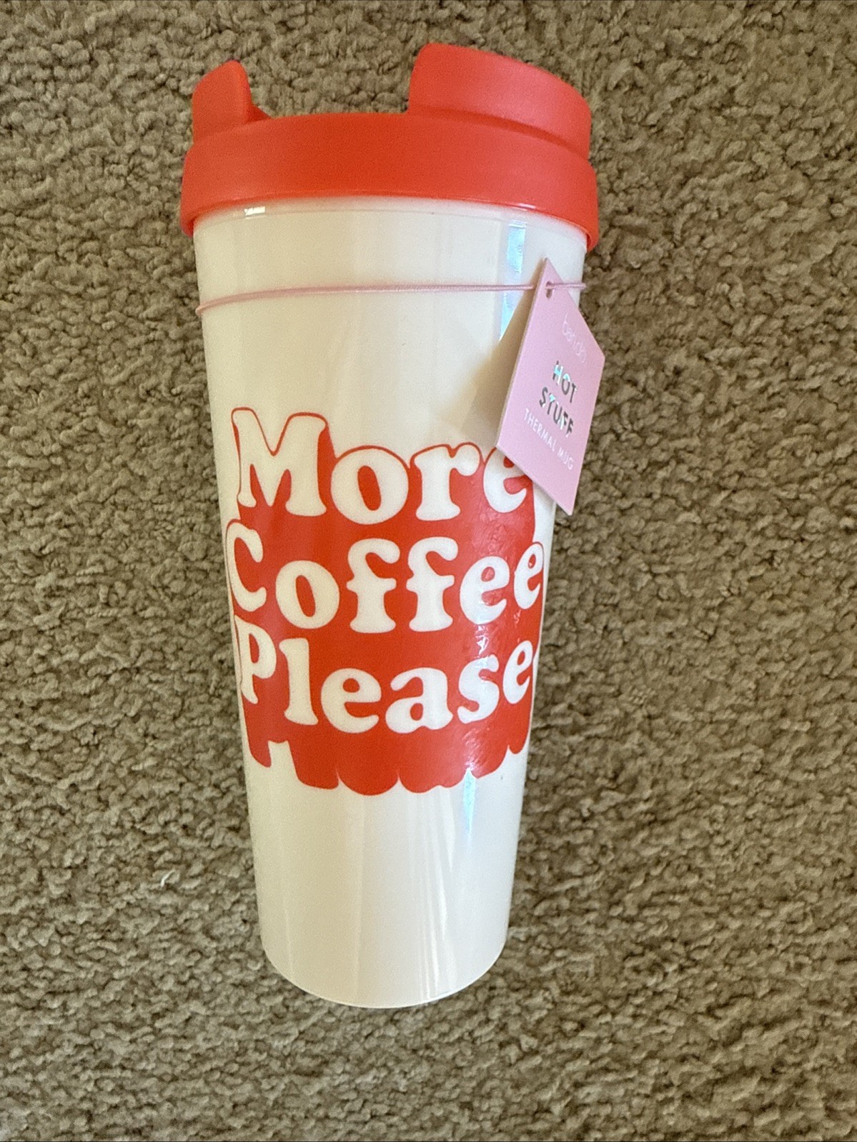 Ban.do Hot Stuff More Coffee Please Thermal Mug NEW WITH TAGS gallery