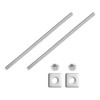 5/16"-18 UNC Fully Threaded Rod, 2Pcs 304 Stainless Steel 7.9" Screw with Washer gallery