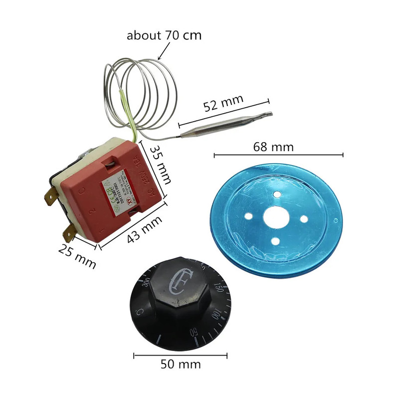 30-110/50-300/ Centigrade Ceramic Base Mechanical Adjustable Thermostat Water He gallery