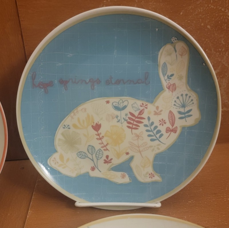 Certified International Easter Salad plate set of 4, 8 1/8", Amylee Weeks, EUC gallery