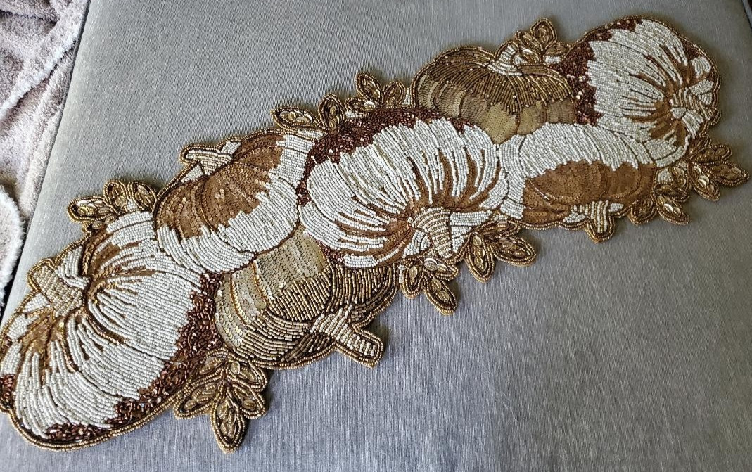 Pumpkin Beaded Table Runners SELECT ONE gallery
