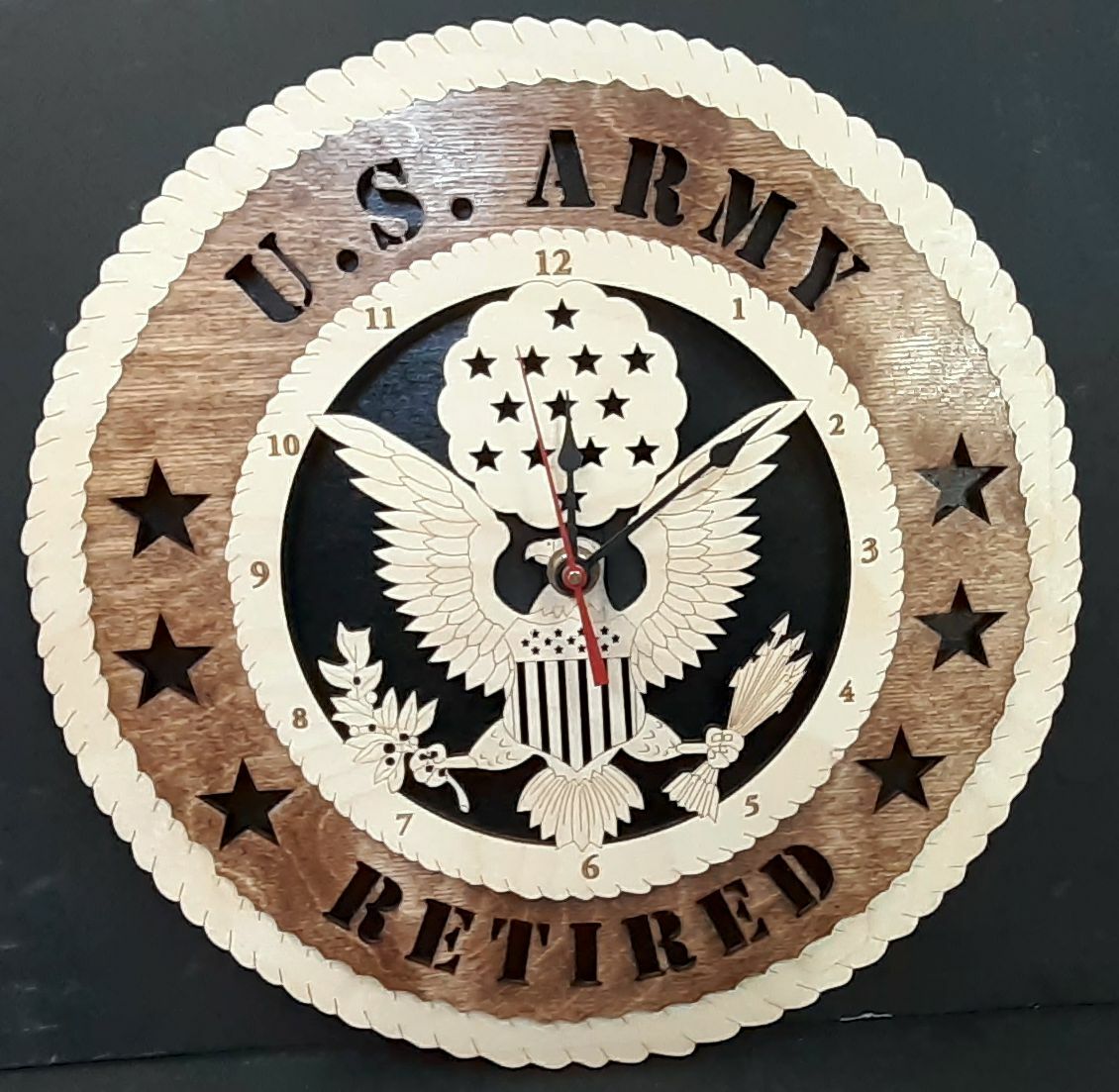 US ARMY - RETIRED CLOCK gallery