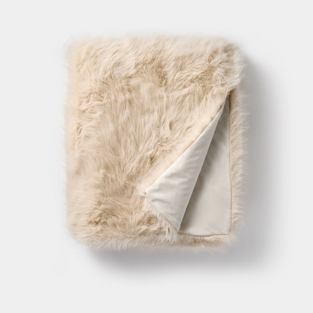 50"x60" Lush Faux Fur Throw - Threshold designed with Studio McGee gallery