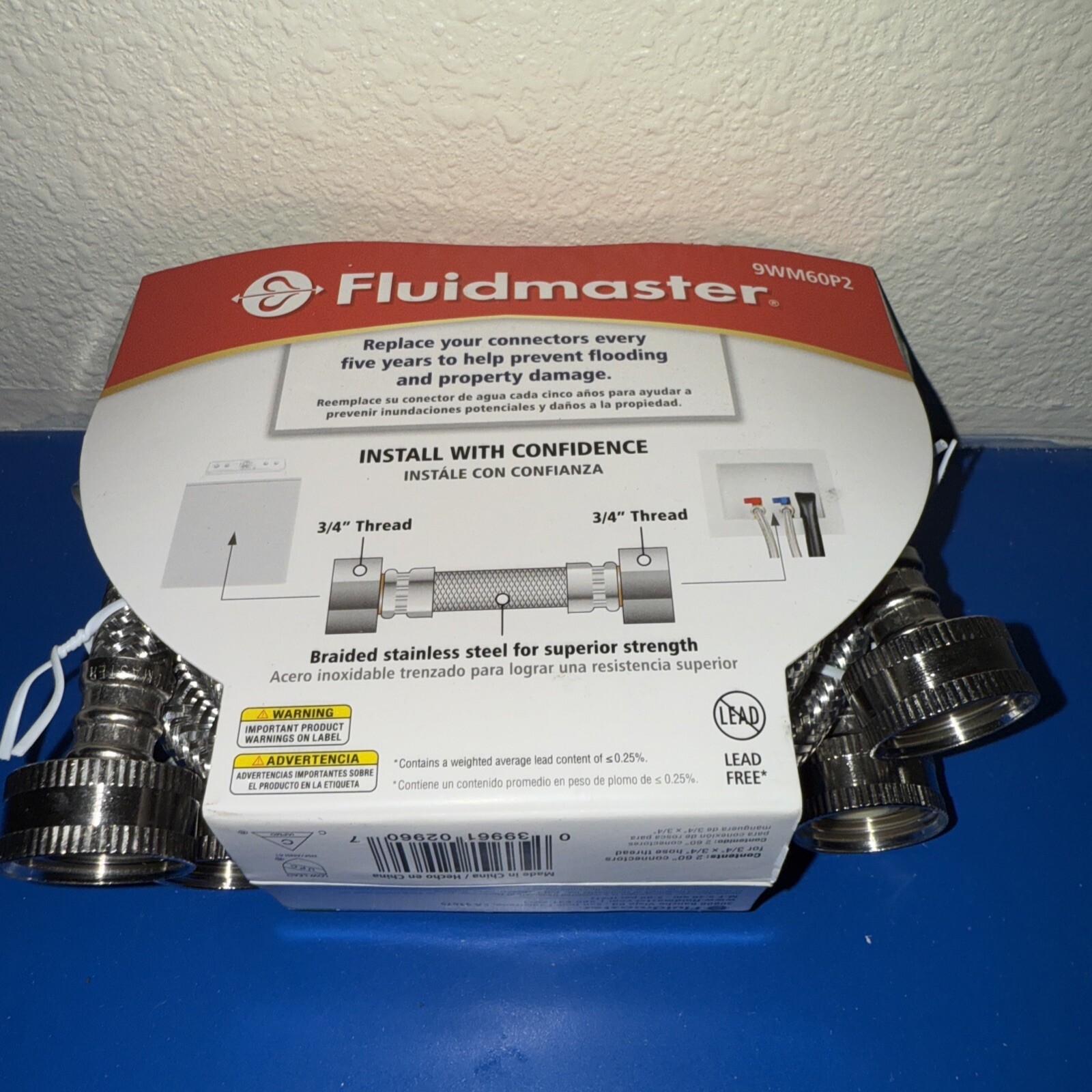 Fluidmaster 60" Washing Machine Water Supply Hoses 9WM60P2 gallery
