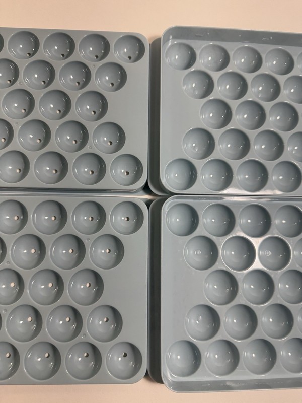 Silicone & Plastic Mini Ice Cube Tray Mold Sets Press Release Pop Out Ice Cubes gallery