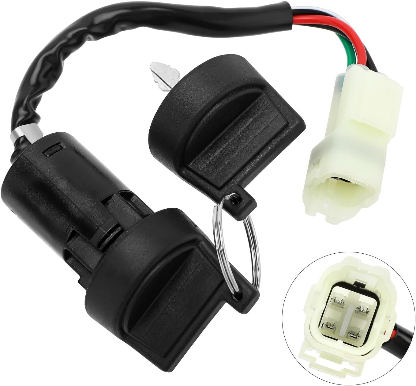 M MATI Ignition Key Switch for Kawasaki KFX50 KFX90 2007-2023 Black gallery