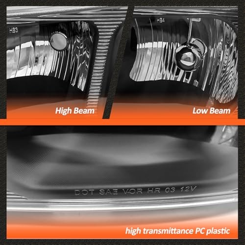 03-24 GMC SavanaHeadlight Assembly for 2003-2024 03-24 Chevy A-Black housing gallery