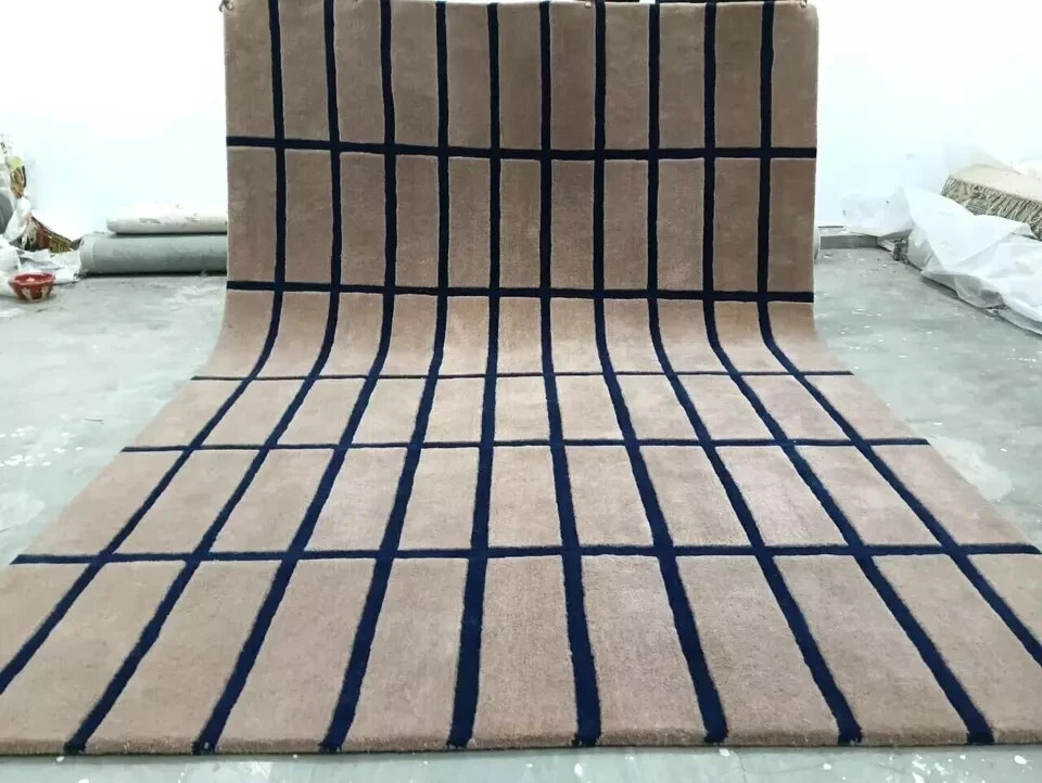 Modern Design Soft 100%NZ Wool Hand Tufted Handmade Rug Design Area Carpet Rug gallery