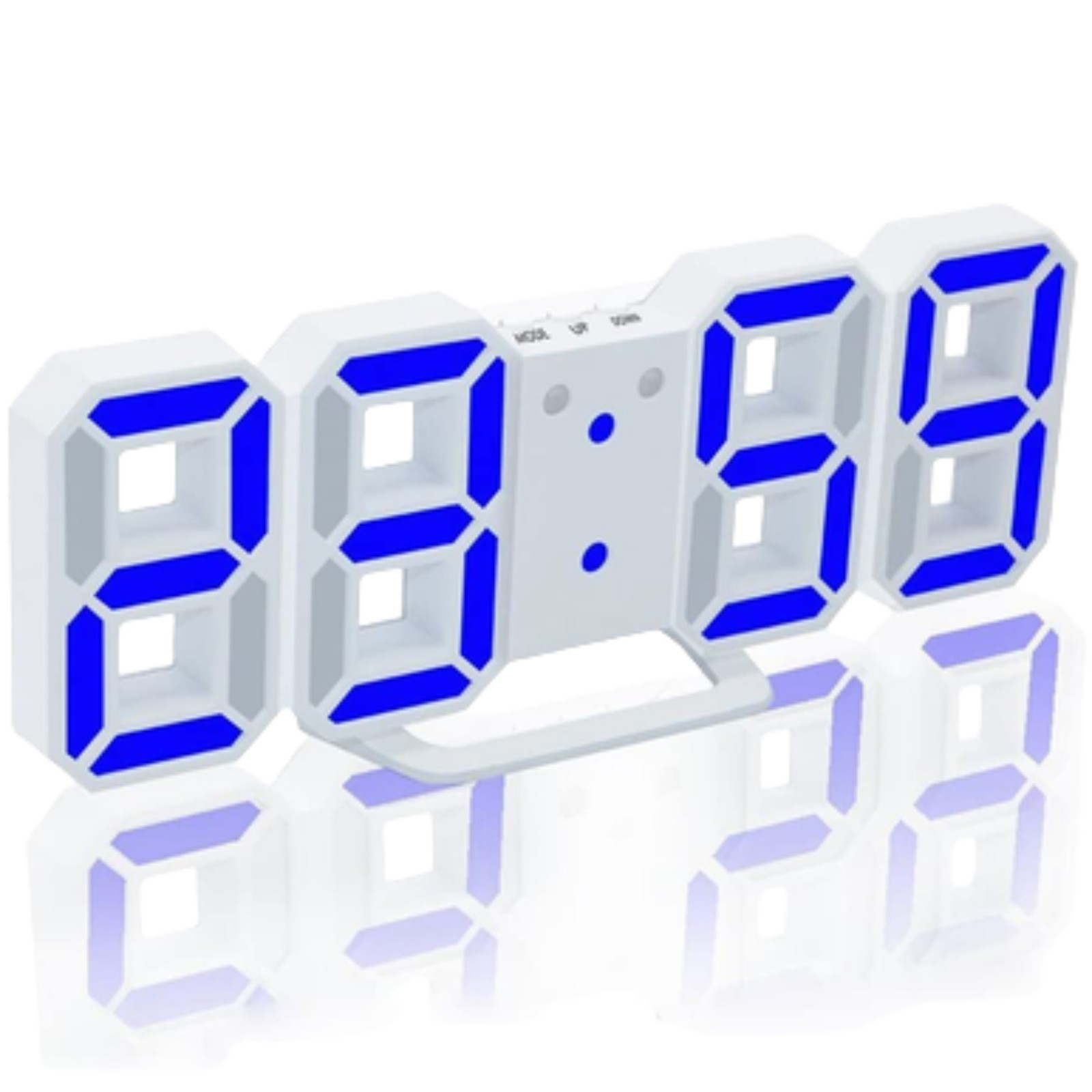 3D LED Big Wall Desk Alarm Clock Snooze Digital 12/24 Hours Auto Brightness USB gallery