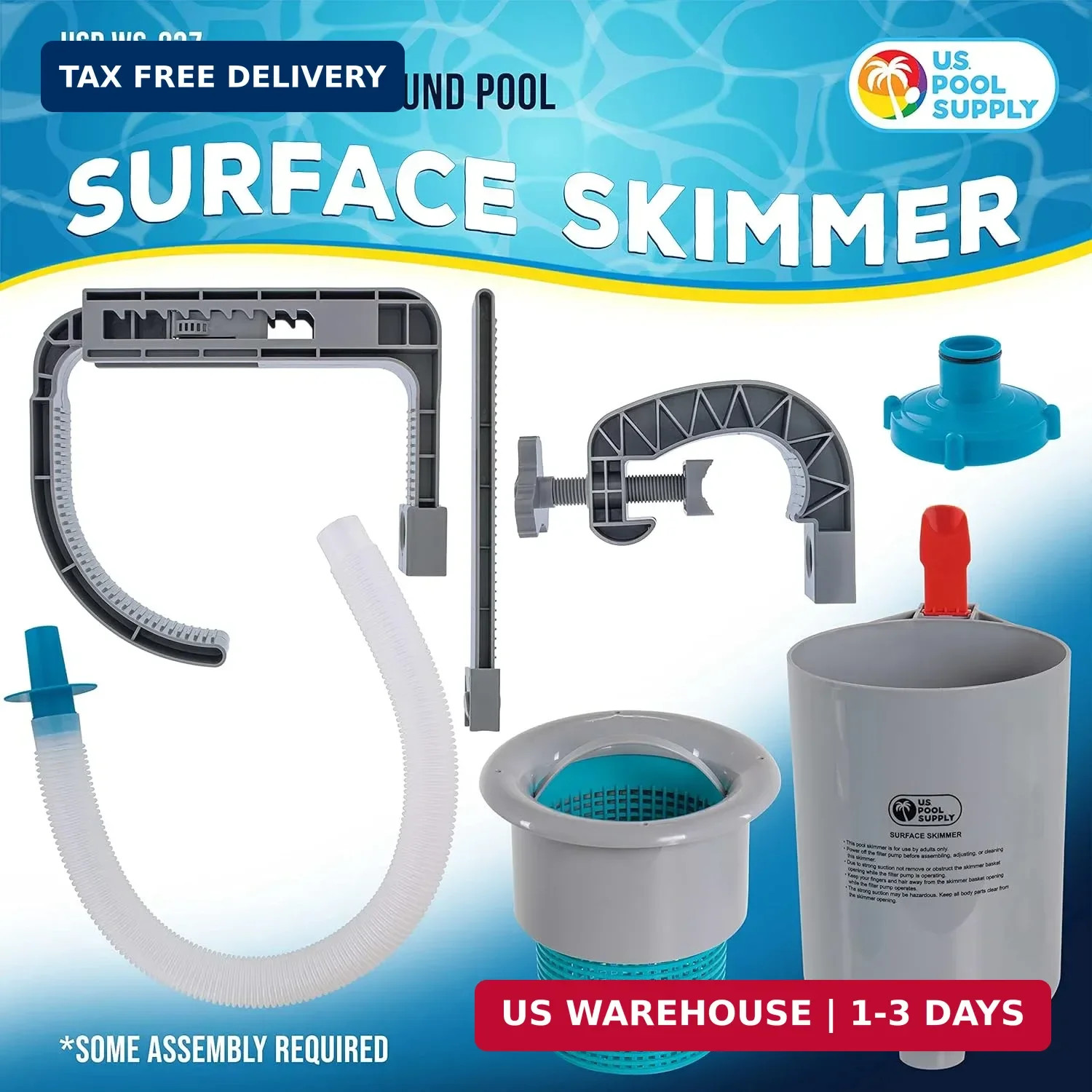 U.S. Pool Supply Pool Skimmer - Above Ground Pool Skimmer, Floating Pool Surface gallery