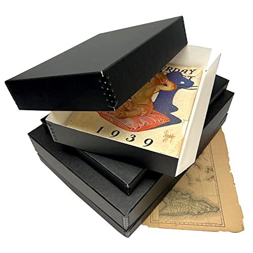 Lineco Museum Storage Box, Archival Quality Acid-Free Buffered Drop Front Design gallery