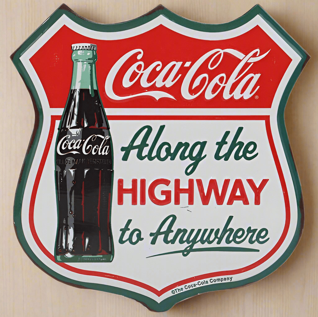 Coca-Cola Highway Sign Metal Magnet gallery