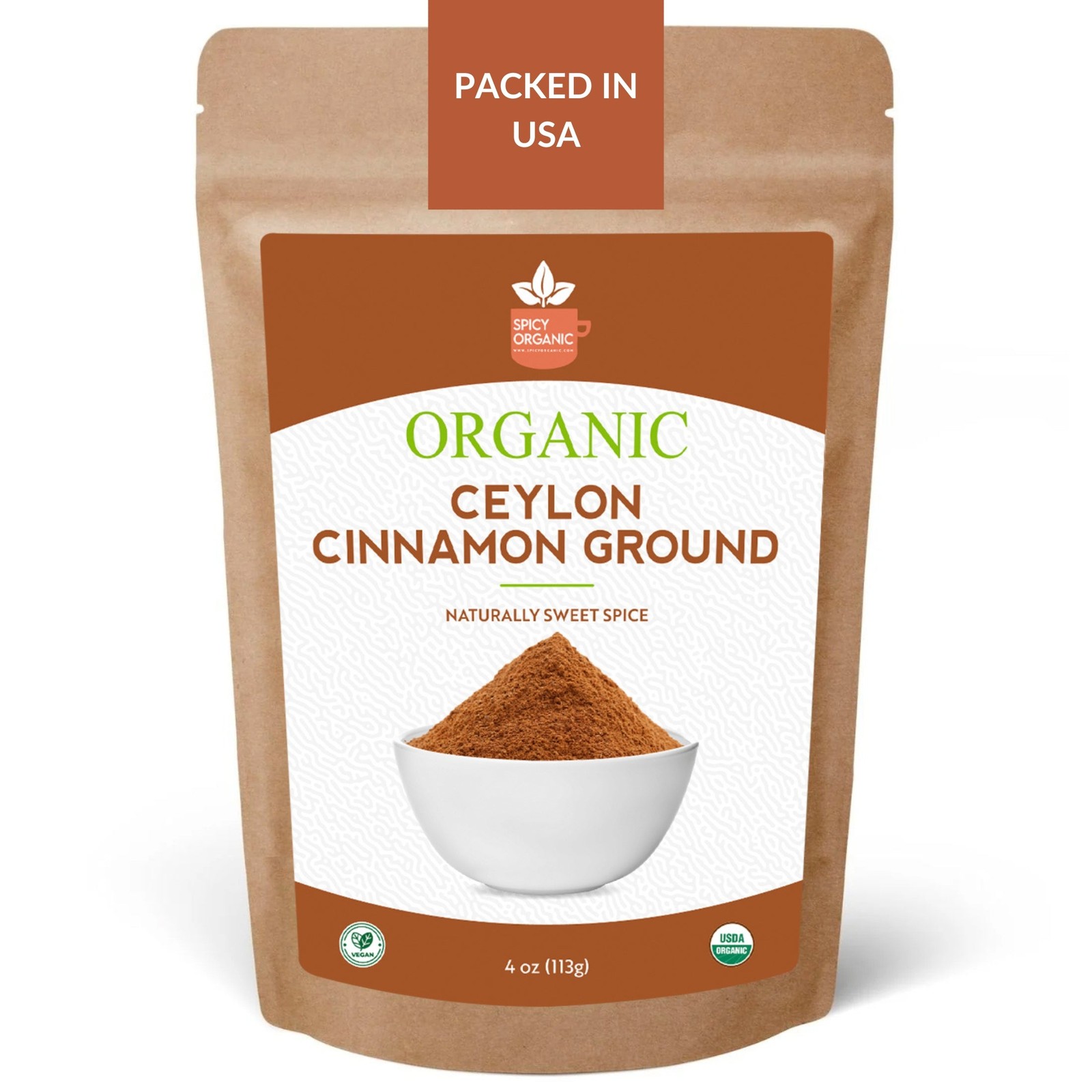 Organic Ceylon Cinnamon Powder - Ground, Non-GMO, Sri Lanka Spice, Kosher gallery