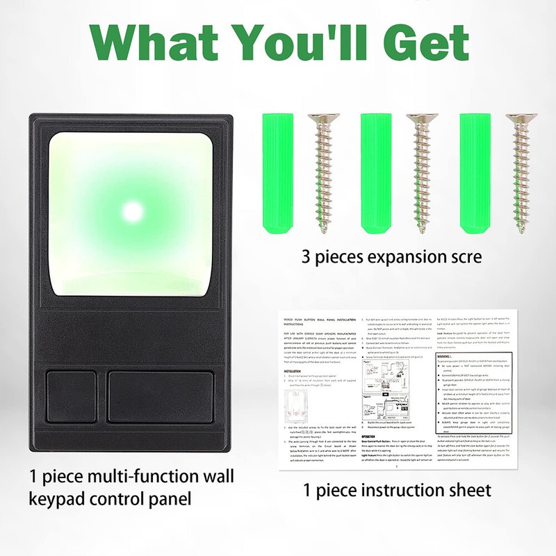 Garage Wall Pad Multi-Function Control Panel for LiftMaster Master 78LM 41C494 gallery