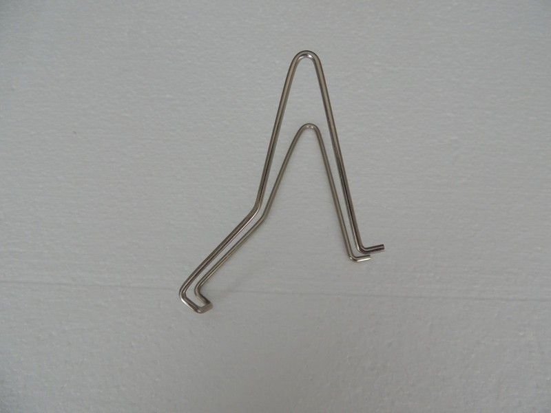 Easel Display Stand Small Size SILVER Color Metal FRONT TO BACK 4 INCH 2" HEIGHT gallery