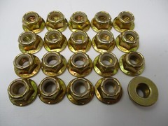 20 Pcs For Toro Exmark 104-8301 ⅜”-16 Grade 8 Nylon Lock Nut Flange