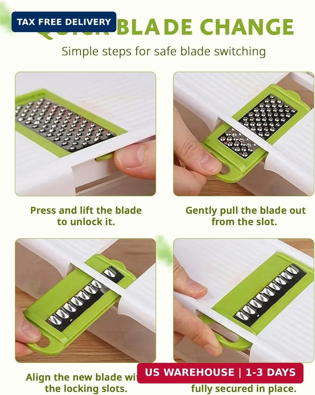 Mandoline Slicer for Kitchen, Adjustable Mandoline Food Slicer, Vegetable Slicer gallery