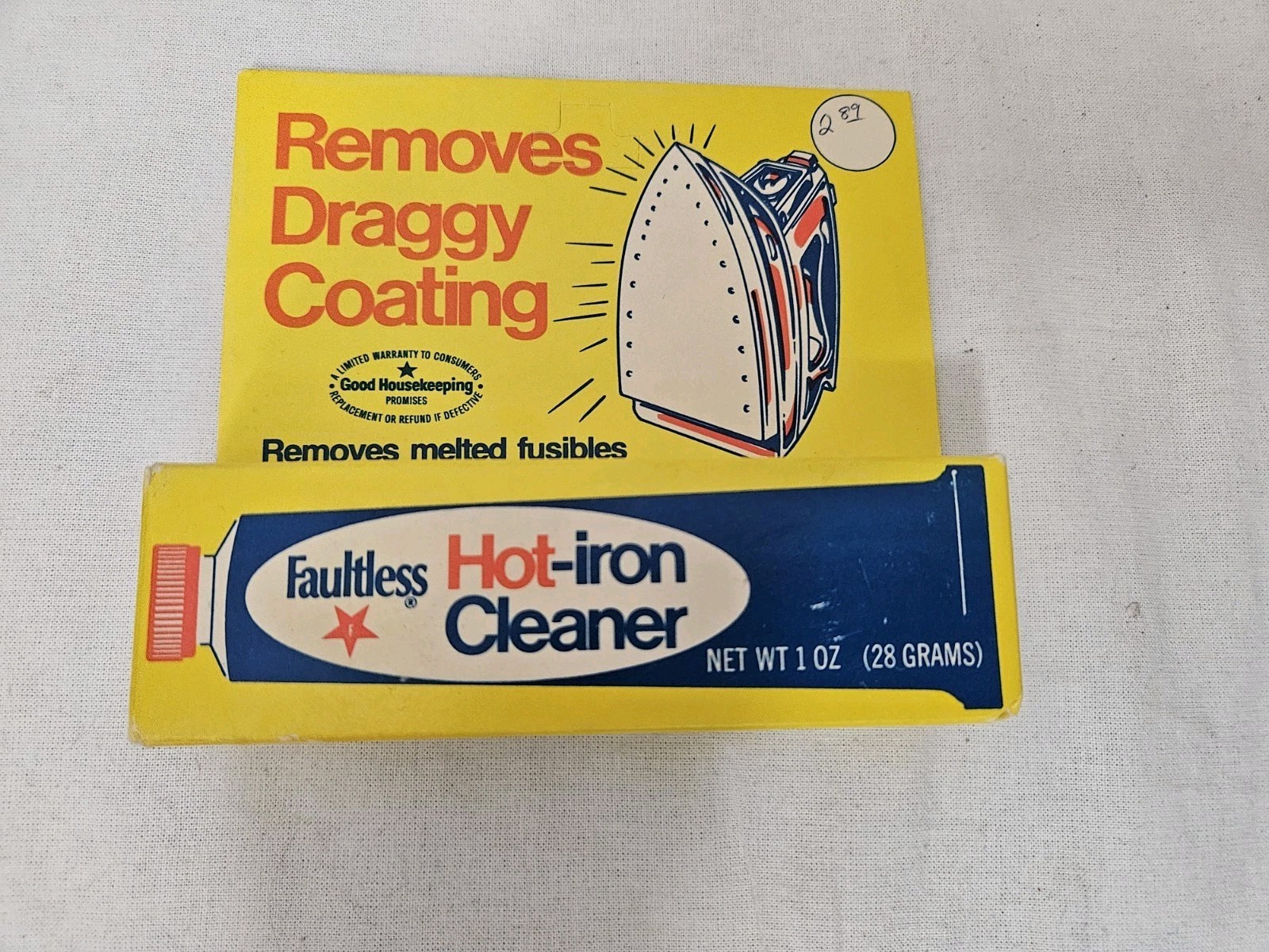 Faultless Starch 40110 Faultless Hot Iron Cleaner 1oz (28 Grams) USA Vintage NEW gallery