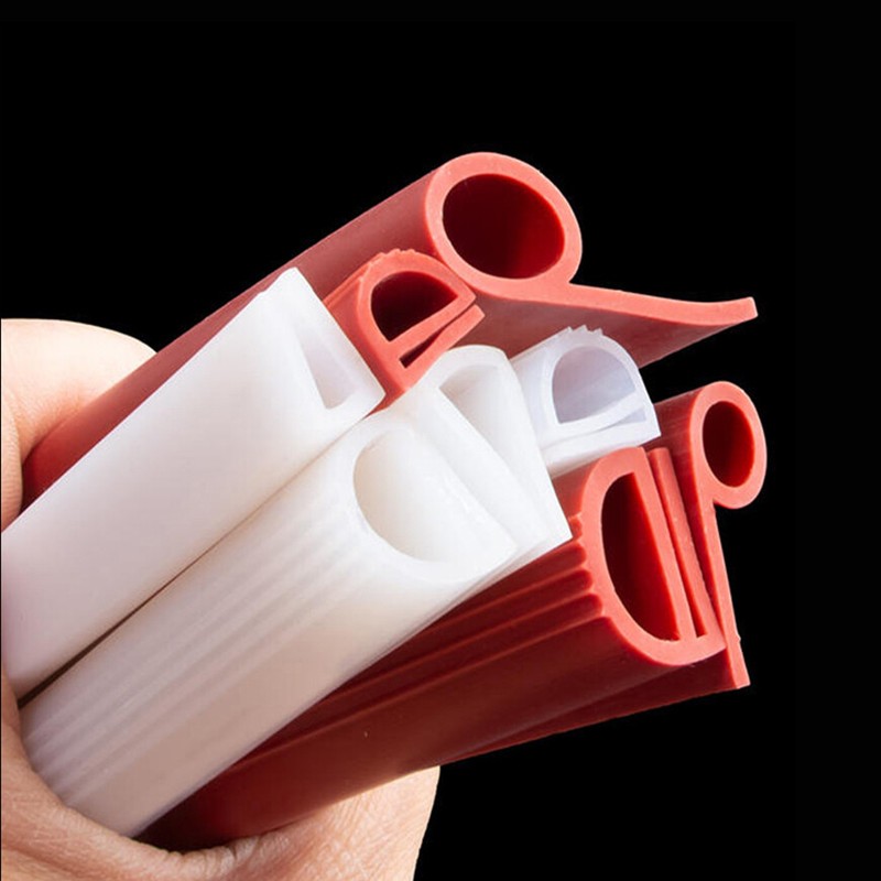 High Temperature Resistant e Type RED Silicone Oven Seal Strip Draught Excluder gallery