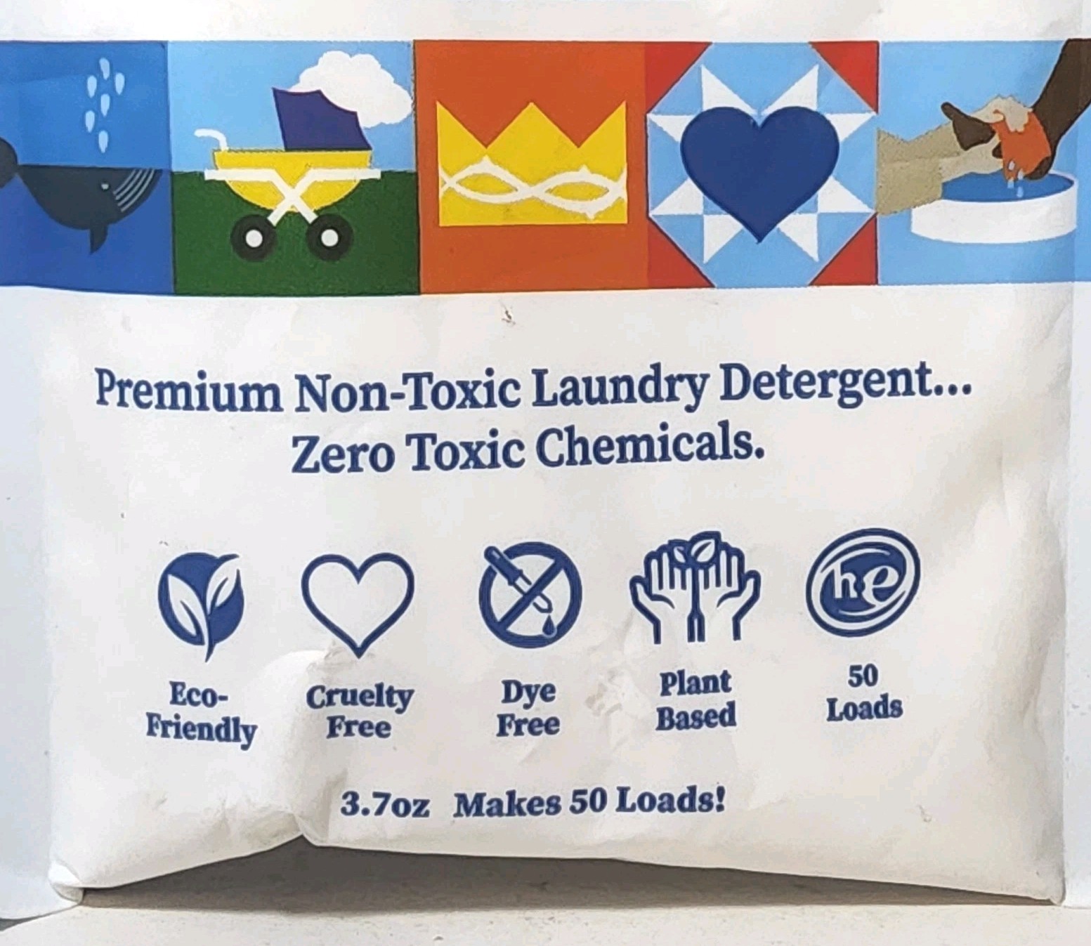 Truly Free Laundry Wash Refill Pouch Non-Toxic UNSCENTED 50 Loads 3.7oz gallery