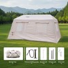 11m² 2-Room Inflatable Tent w/ Pump, 4 Season Blow Up Waterproof Oxford for 4-8P gallery