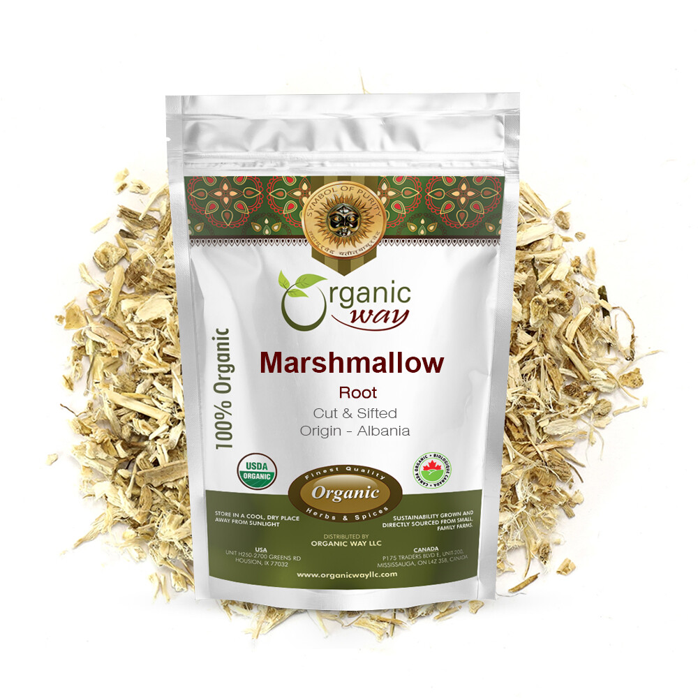 Organic Way Marshmallow Root Cut & Sifted - Organic, Kosher & USDA Certified gallery