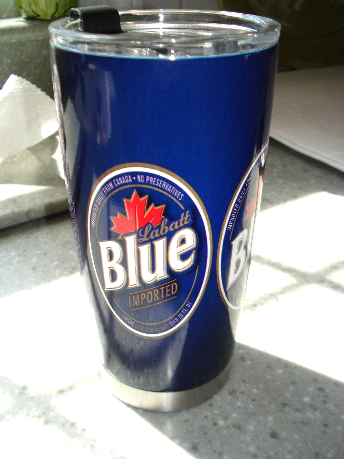 LABATT BLUE BEER 20oz Stainless Steel Vacuum Insulated Tumbler sip lid yeti gallery