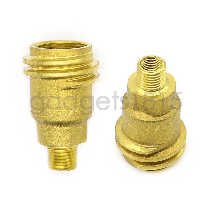 Solid Brass QCC1 Nut Propane Gas Fitting Adapter 1/4" Male Pipe Thread Connector gallery