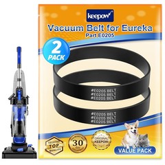2 Pack KEEPOW E0205 Vacuum Belt Replacement for Eureka Power Speed Series Vacuum