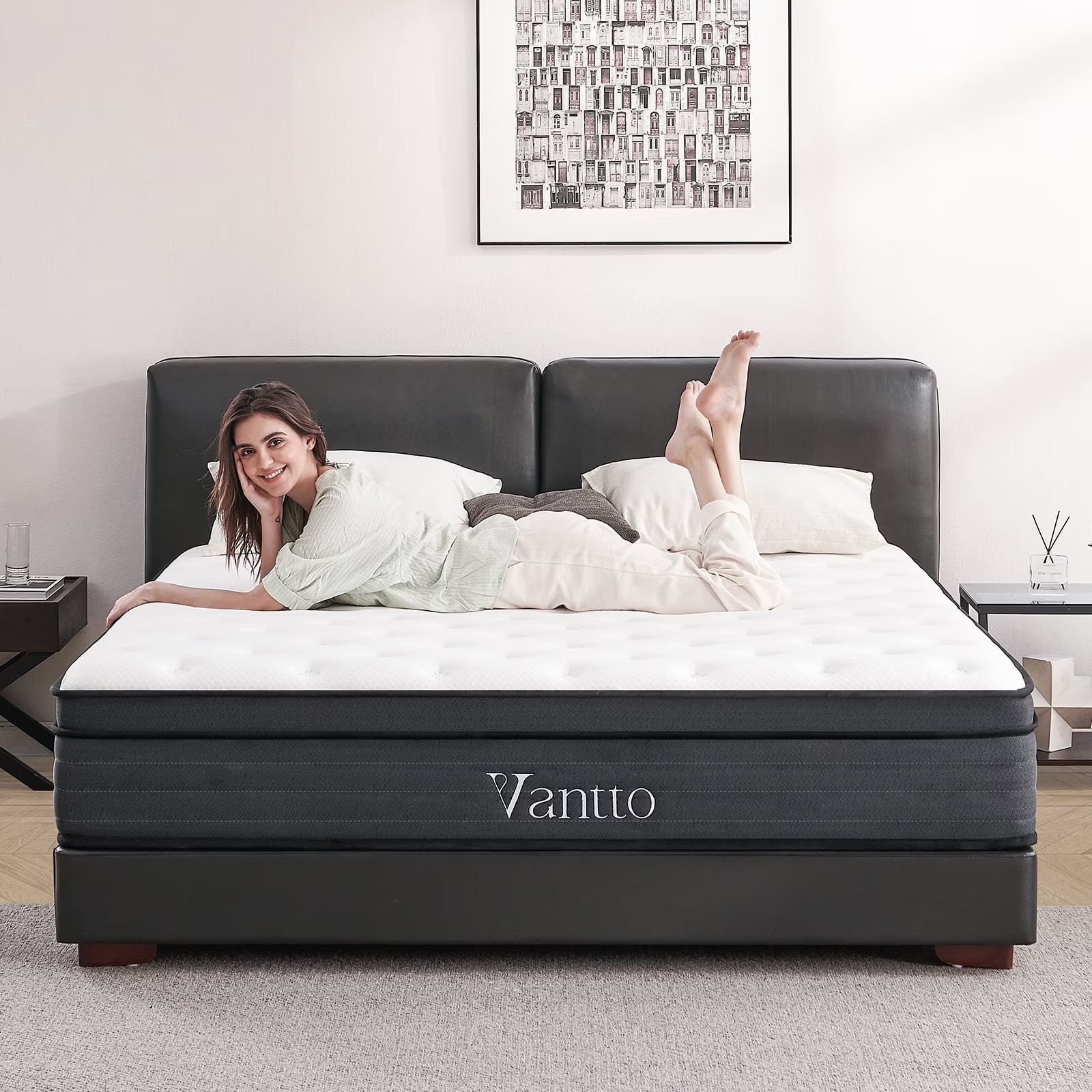 MEMORY FOAM MATTRESSES 12 Inch Hybrid Plush Full/King/Queen gallery