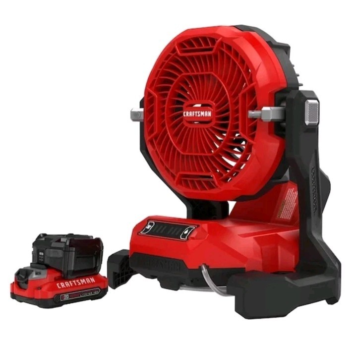Craftsman CMCE003C1 20V Misting Fan Kit With Battery And Charger Included ~ NEW gallery