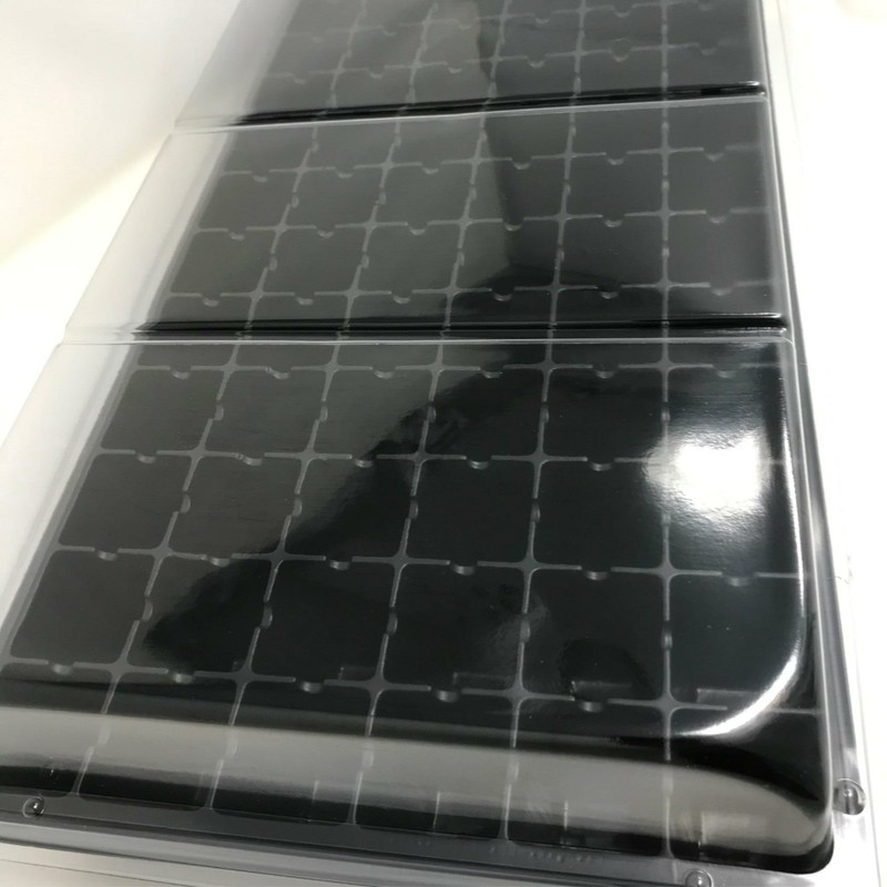 Seed Starting Kit (2ea) Solid Trays, 72 Cell Inserts, Dome Lids, Propagation Kit gallery