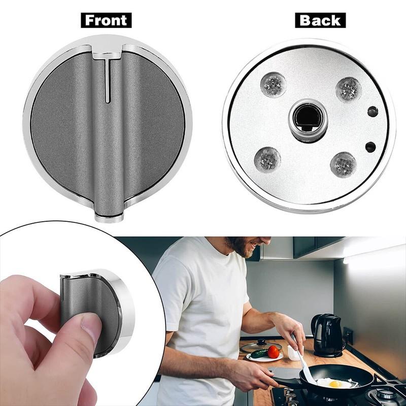 5 Pack Surface burner knob Compatible with Whirlpool Range Knobs W10828837 USA gallery