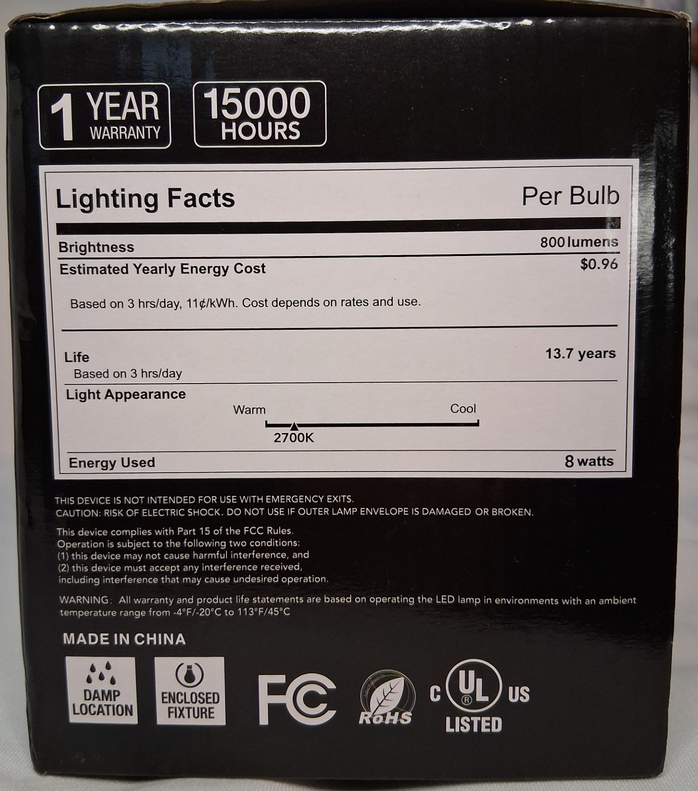 NEW TJOY 6 Pack LED Edison Light Bulbs Dimmable 8W E26/ST58/ST19 6 Pack 2700K gallery