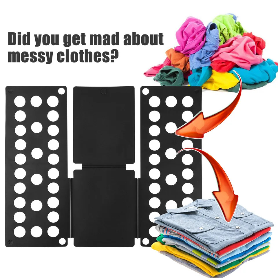 Children T-Shirt Clothes Fast Folder Folding Board Laundry Fold Flip Organizer gallery