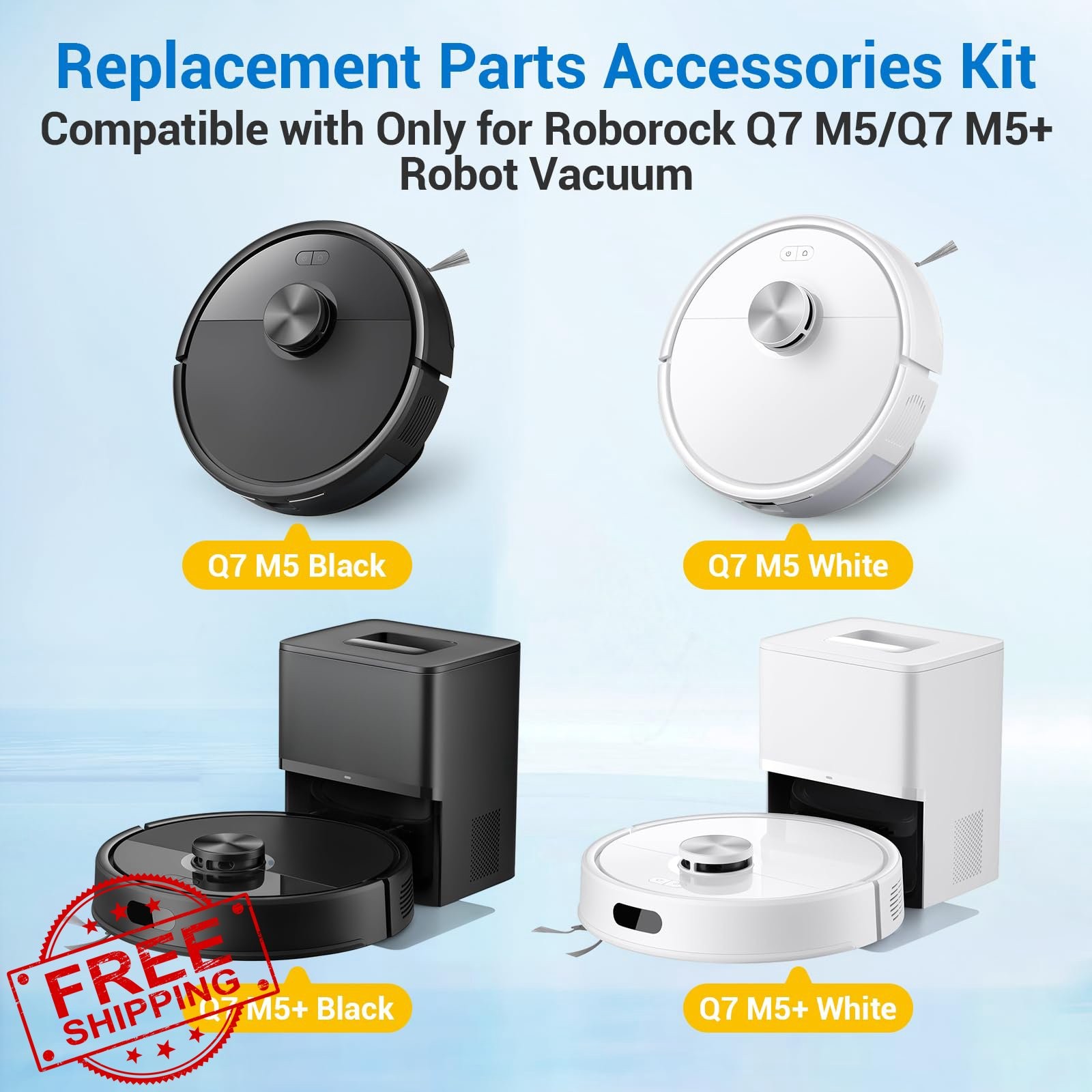 BUXEBUX 28 Pcs Q7 M5+ Vacuum Replacement Parts Kit gallery
