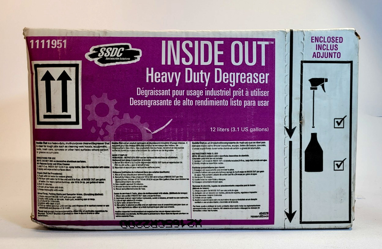 SSDC Inside Out Heavy Duty Degreaser – 12 Liters (3.1 US Gallons) Part #1111951 gallery