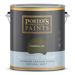 Porter’s 4L Timberline Eggshell Finish Broadwall Washable Paint – 4L