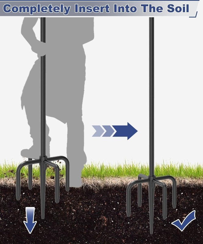 Upgrade 4-Hook Shepherds Hooks for Outdoor with Plastic Tube, 60" Heavy Duty Bir gallery