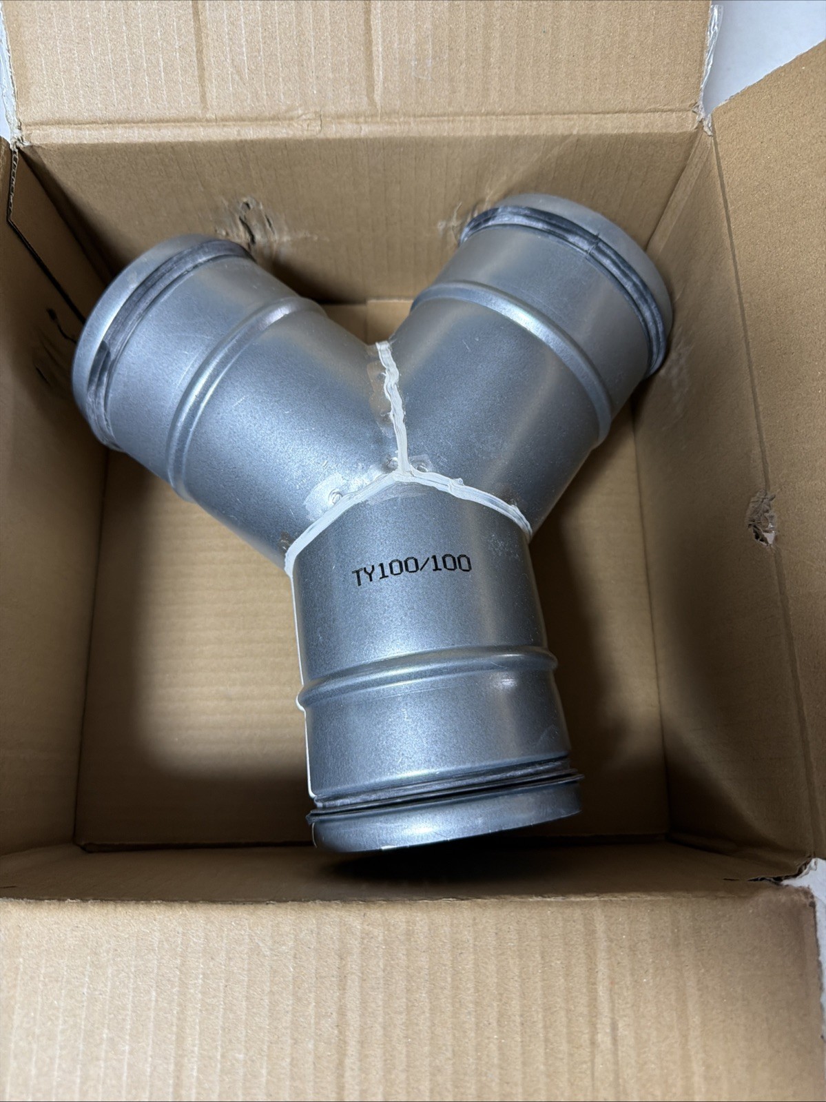 A Karck 4 Duct Splitter for Dryer Vent Hose Connector Galvanized Steel 4 Inch gallery