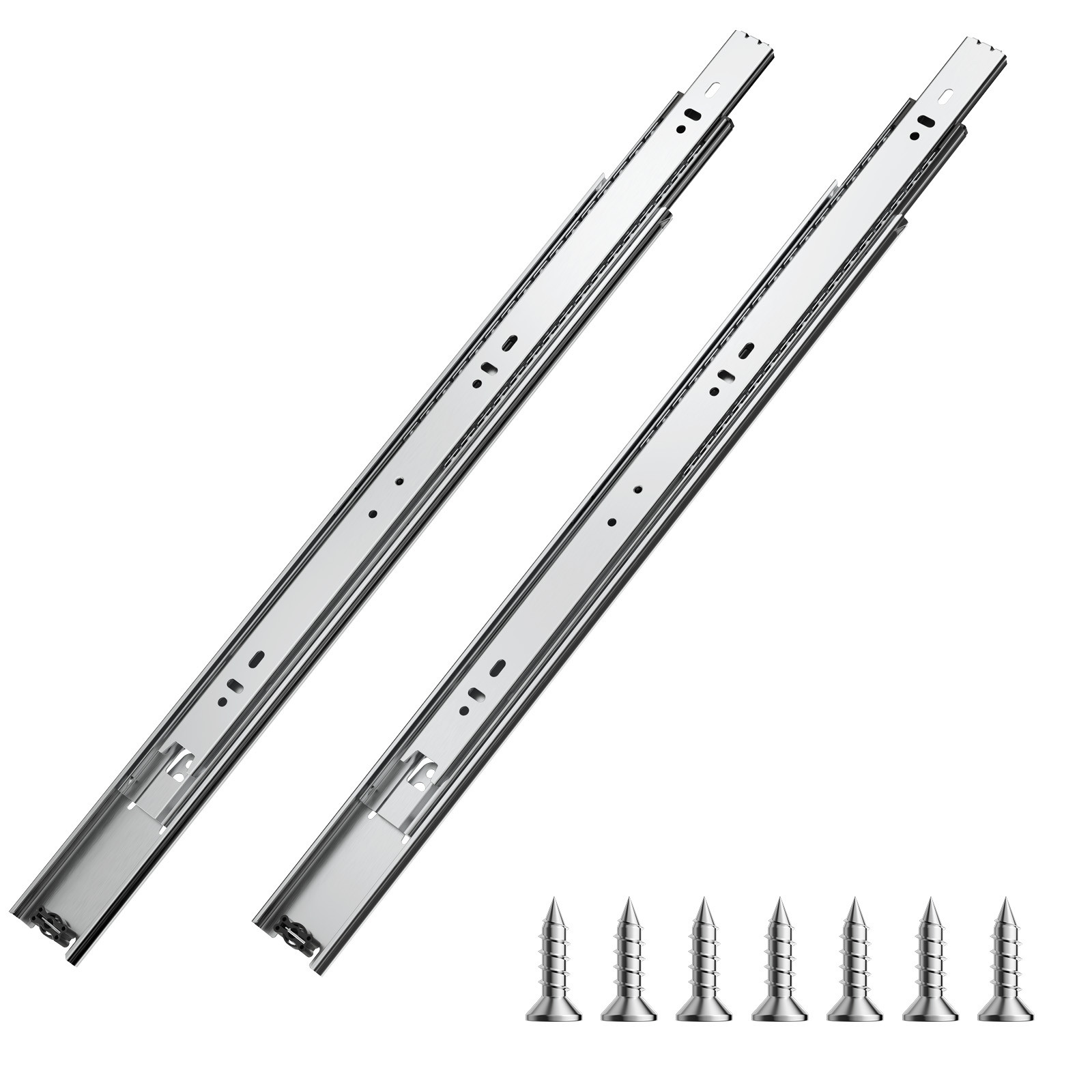Drawer Cabinet Slides Side Mount 18 inch 10 Pairs 100 LB Load Replacement gallery