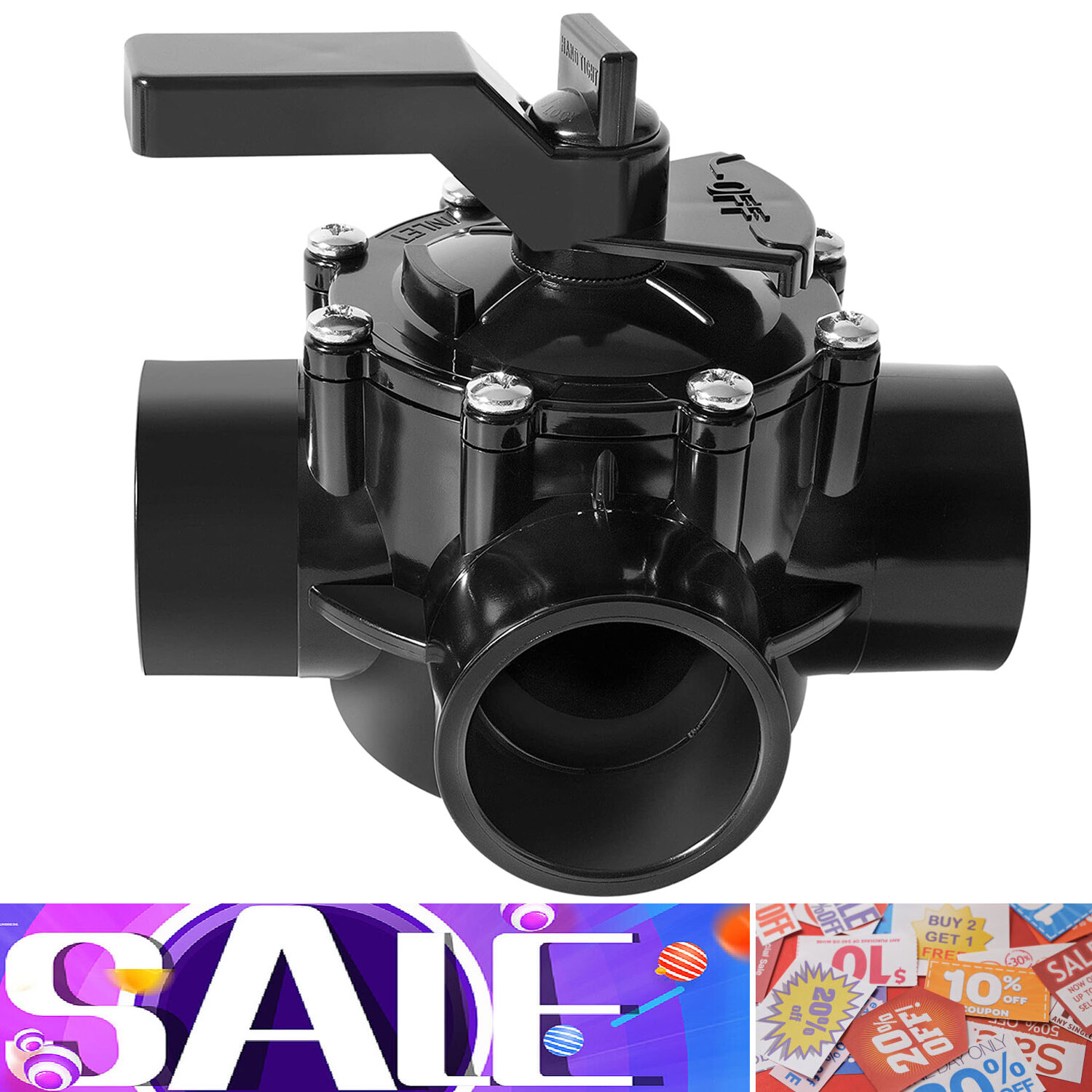 For 4715 Jandy NeverLube Diverter Valve Positive Seal 3-Port 1-1/2" to 2" Pipe gallery