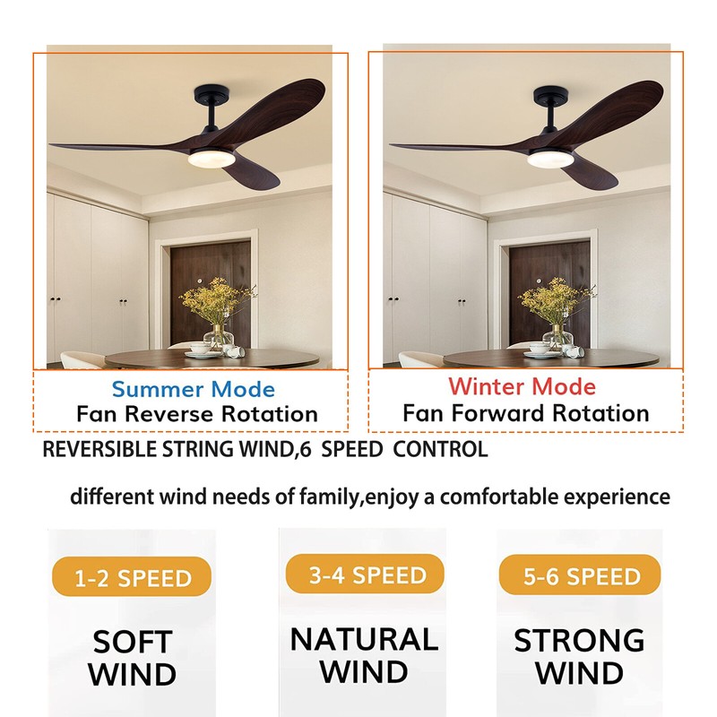42" LED Ceiling Fan Light Remote Control For Bedroom Dining Room Chandelier Fan gallery
