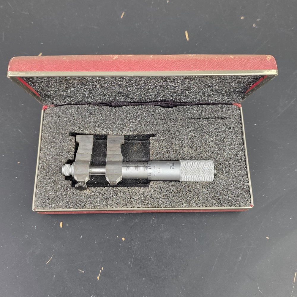 Starrett No. 700 Inside Micrometer 0.2-1 inch Range Vintage Precision Tool w/