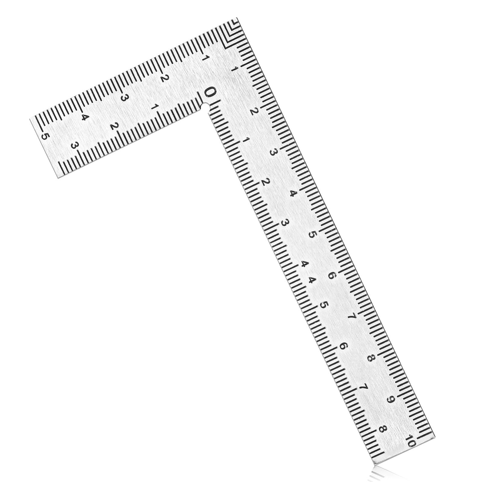 2x4 Inch Mini L Shaped Ruler Measuring Tool Stainless Steel Woodworking Ruler gallery