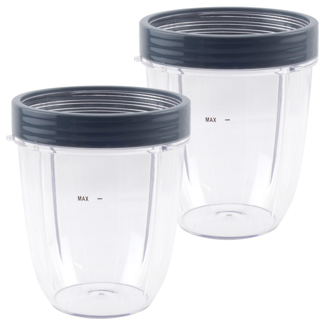2 Pack 18 oz Short Cup Includes Lip Ring for NutriBullet NB-101B NB-101S NB-201 gallery