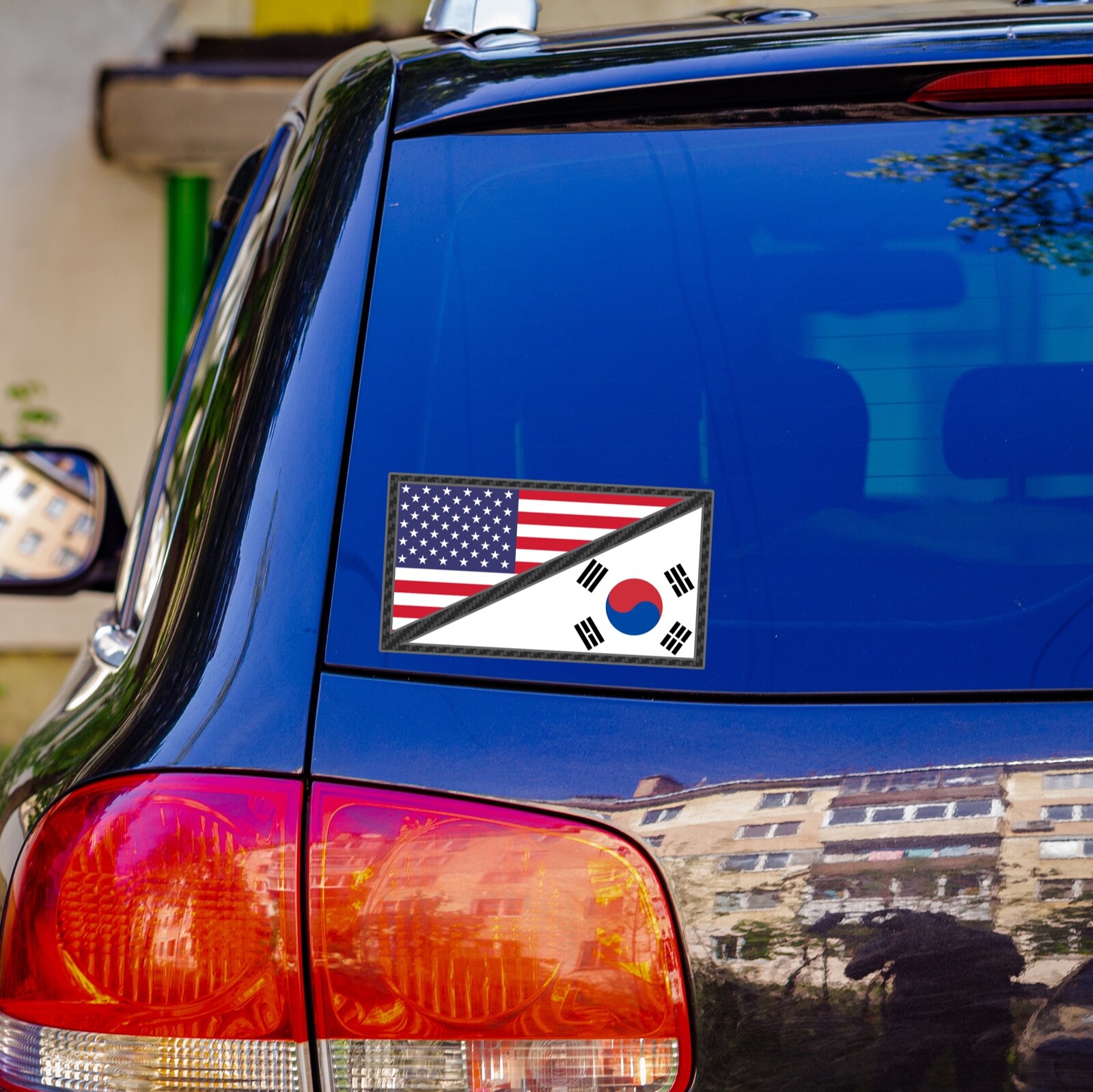 Korean American Sticker KDM Decal Car South Korea Flag USA US America Country gallery